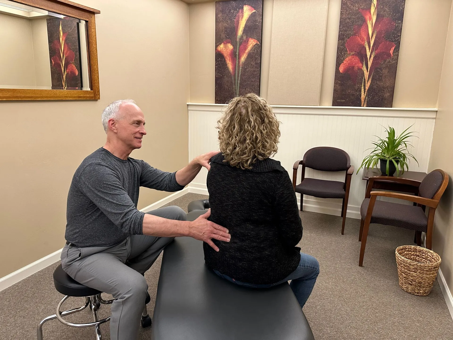 image of massage techniques in a serene spa environment