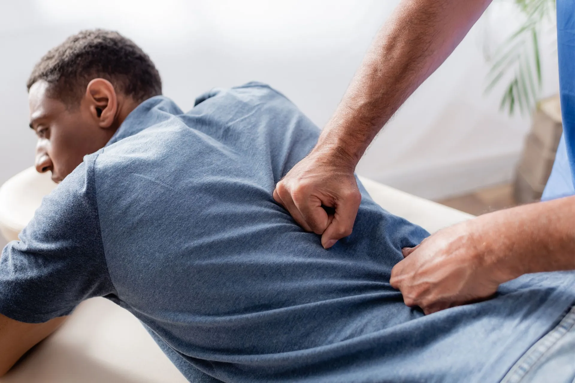 welcoming front desk area (for a wellness center)