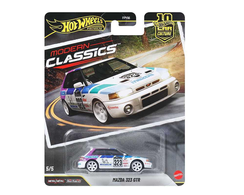 Genuine officially licensed Mazda 323 GTR die-cast collectible