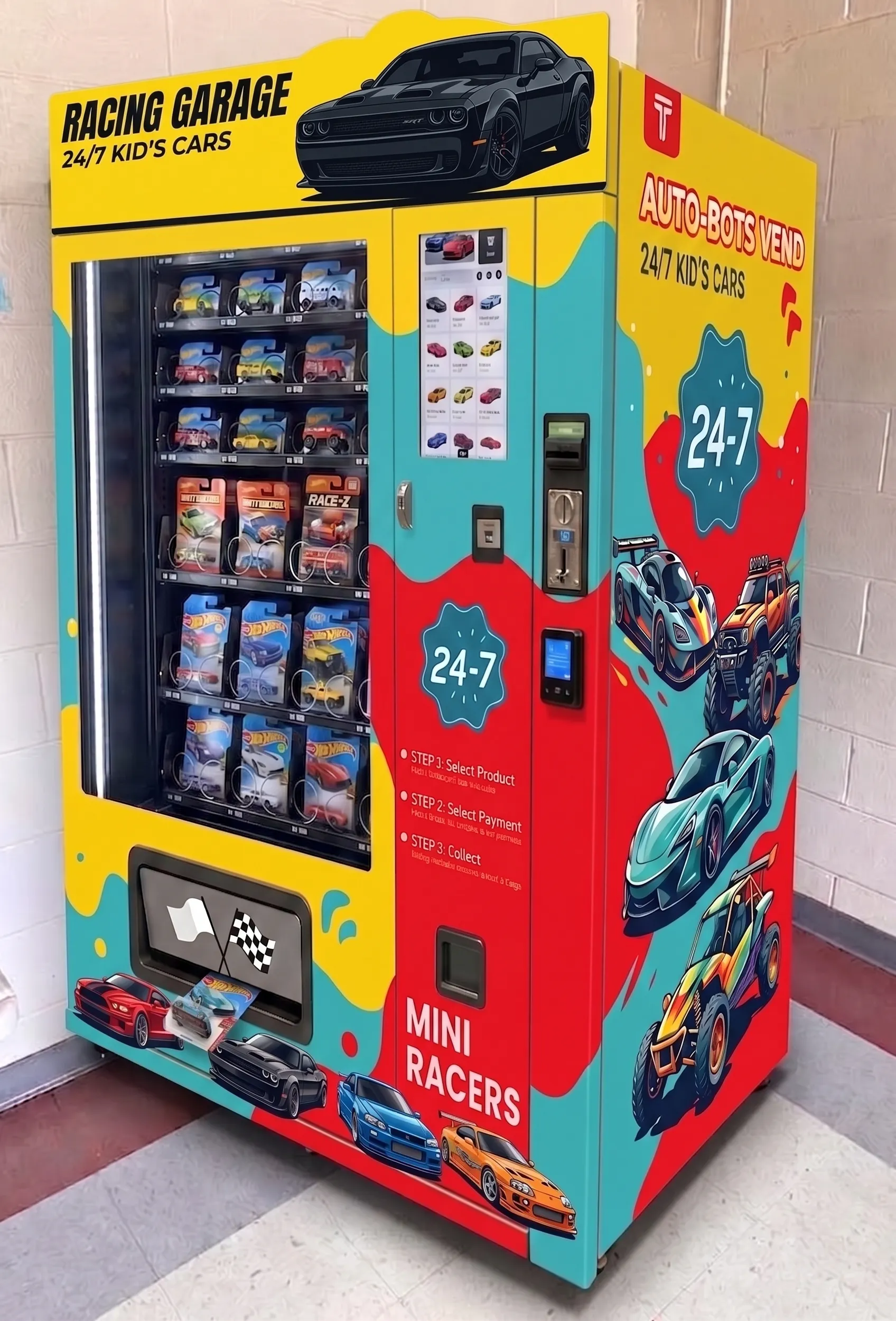 Collectible die-cast vending machine