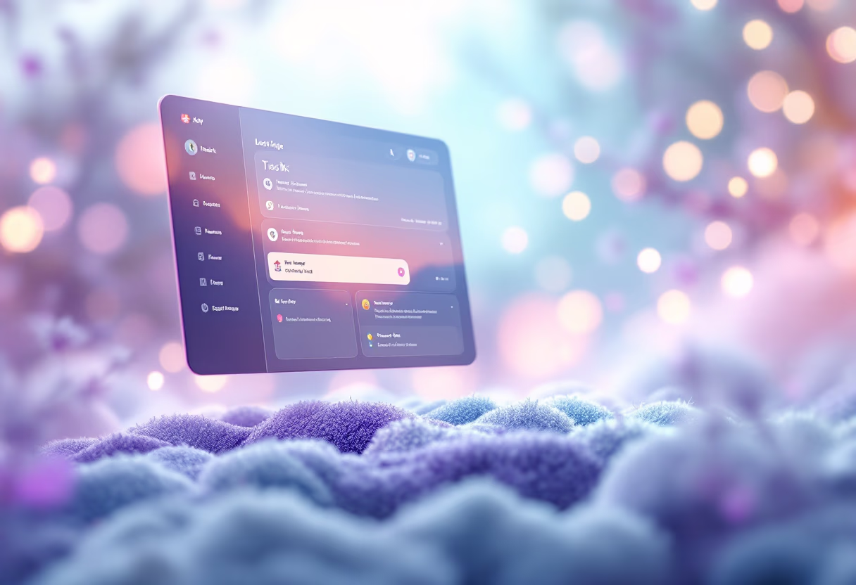 interface of task management module (for a productivity tools business)