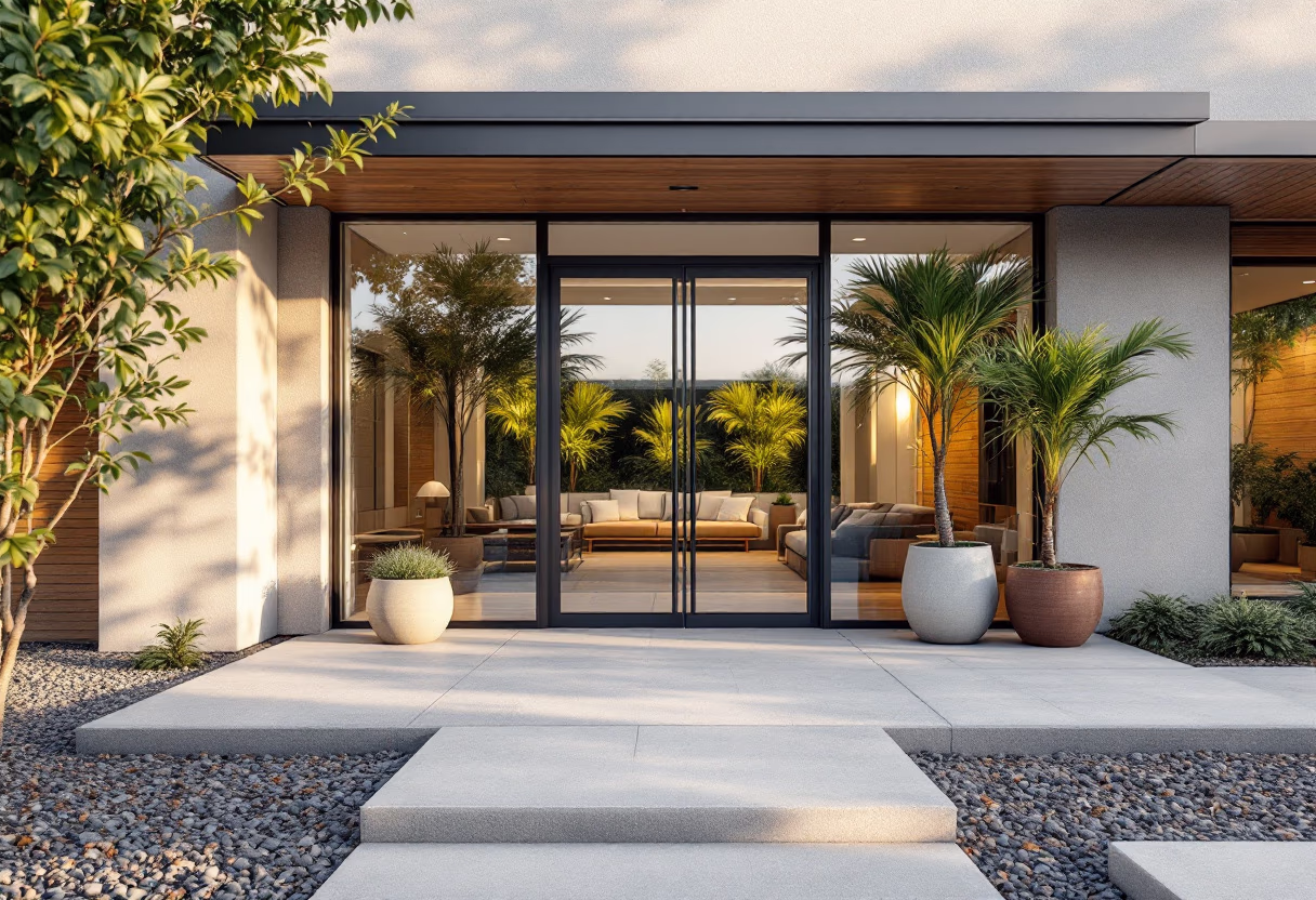 image of office location entrance (for a roofing contractor)