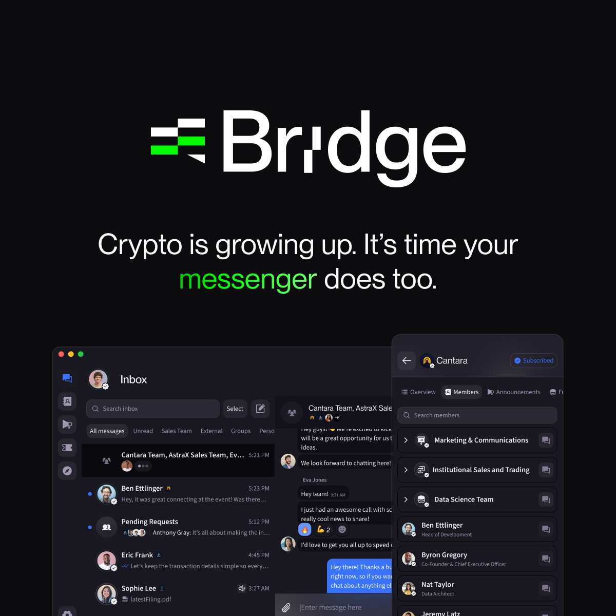 Bridge By The Tie | Secure, Verified, and Compliant Messaging