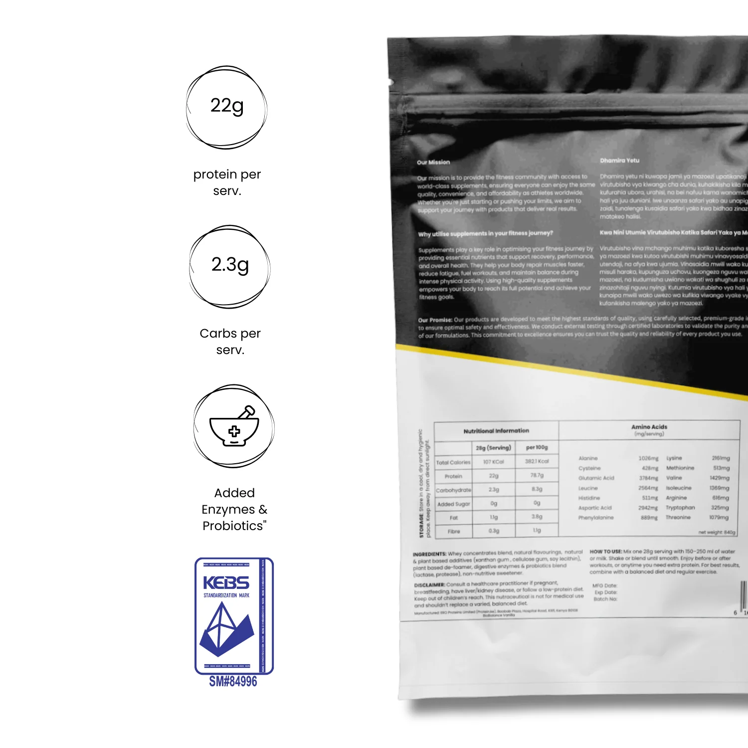 BioBalance Vanilla Whey Protein