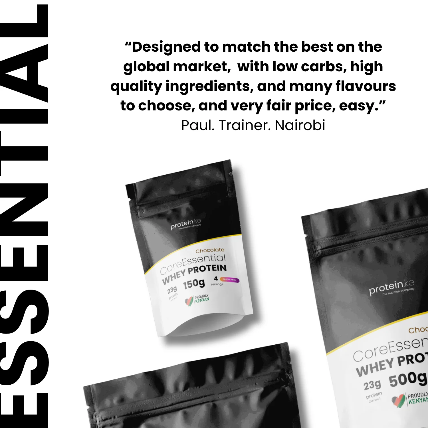 CoreEssentials Chocolate Whey Protein