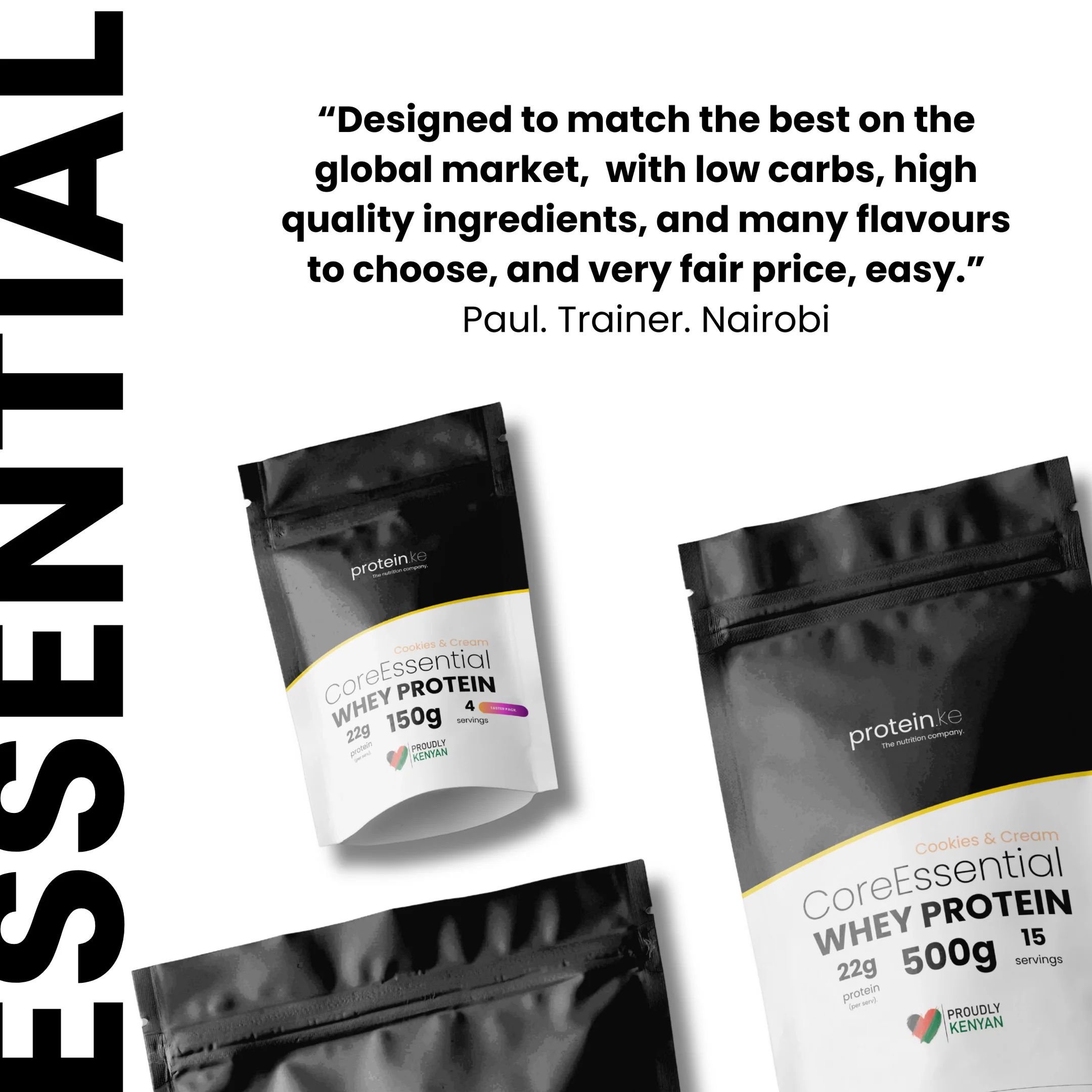 CoreEssentials Vanilla Birthday Cake Whey Protein