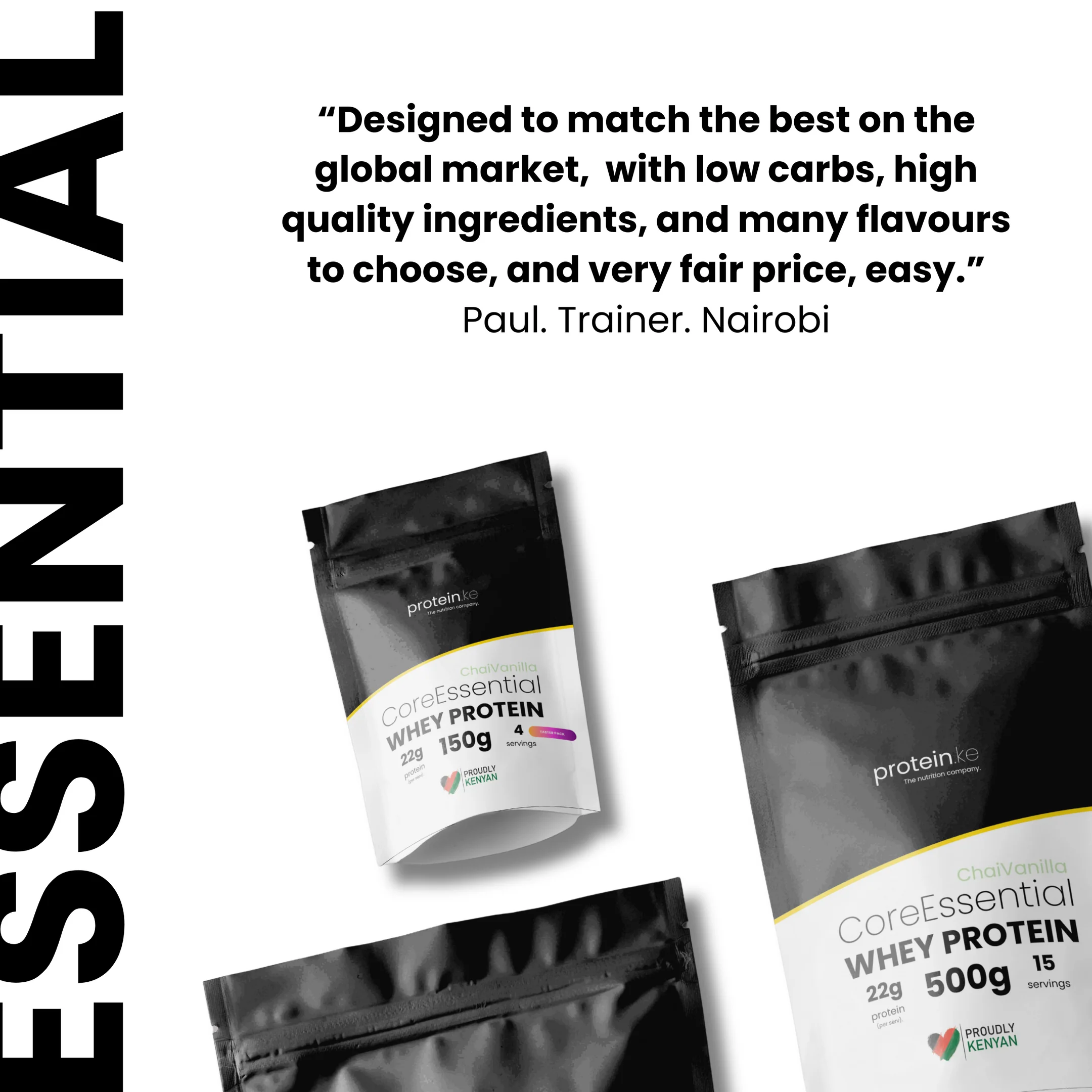 CoreEssentials Vanilla Chai Whey Protein