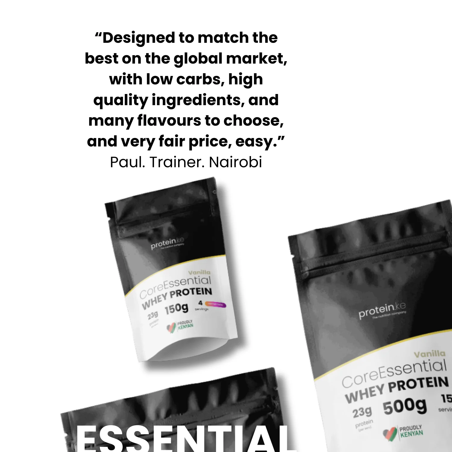 CoreEssentials Vanilla Whey Protein