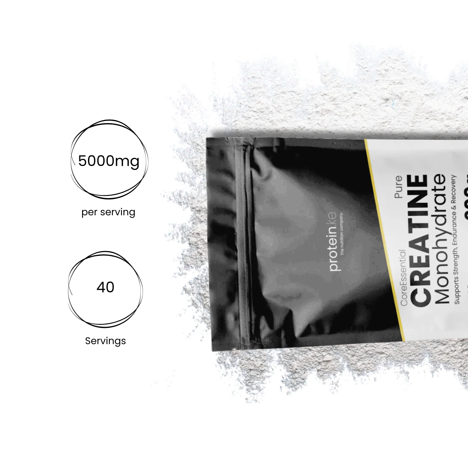 Creatine Monohydrate Unflavoured (40 servings: 200g)