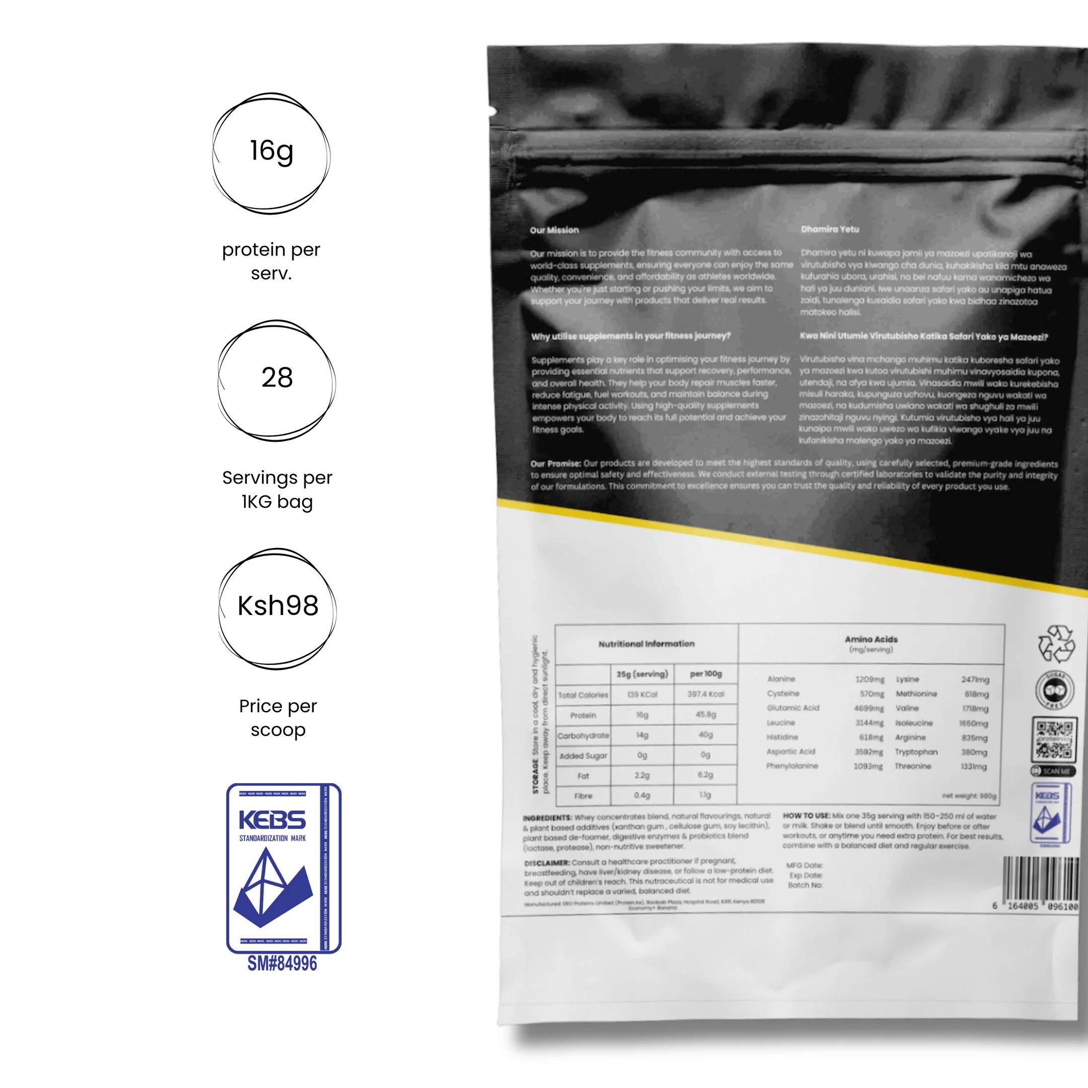 Economy+ Banana Whey Protein