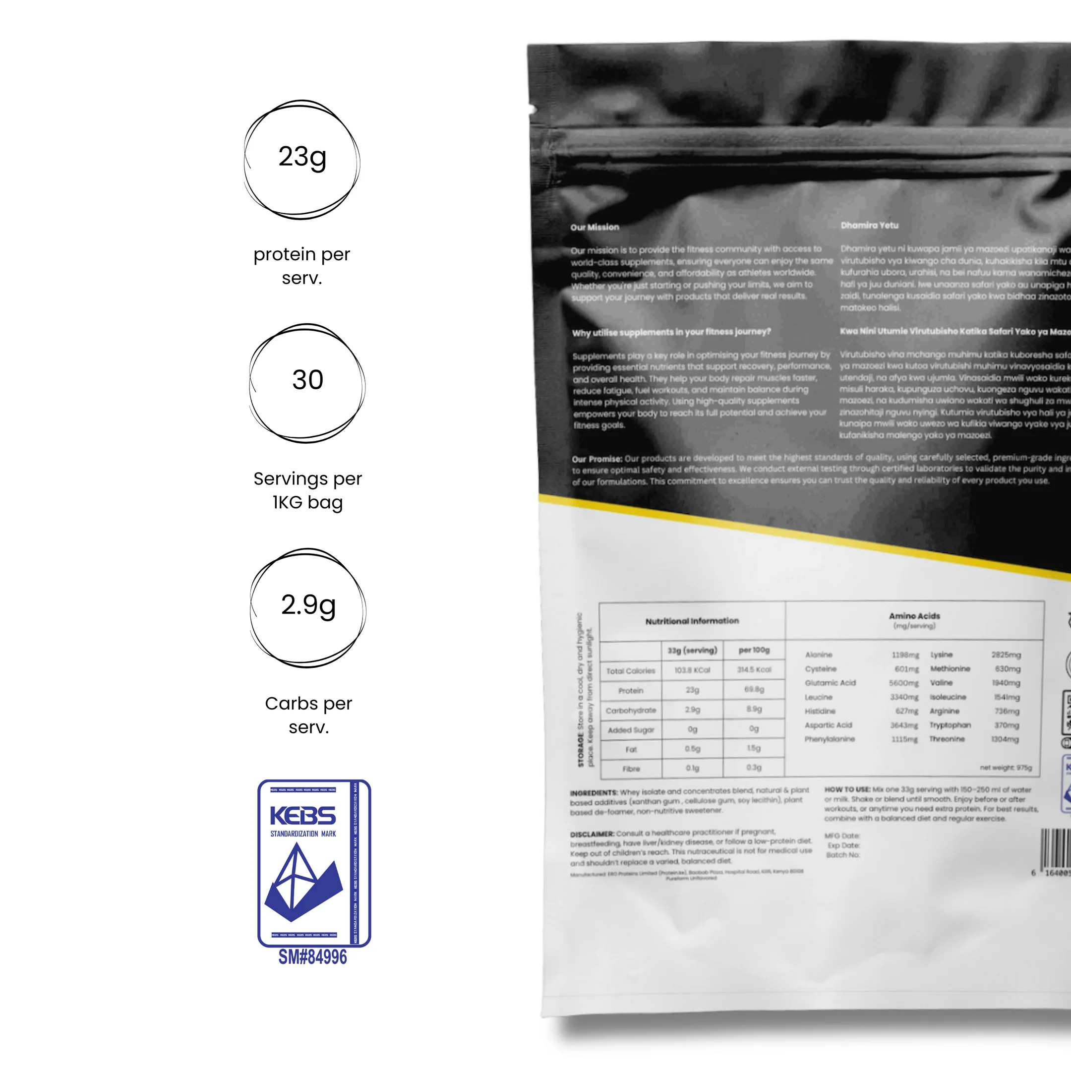 PureForm Unflavoured Whey Protein