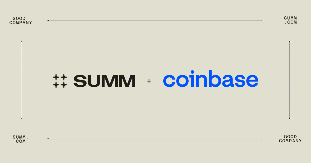 Summ and Coinbase Join Forces to Simplify Your Crypto Journey