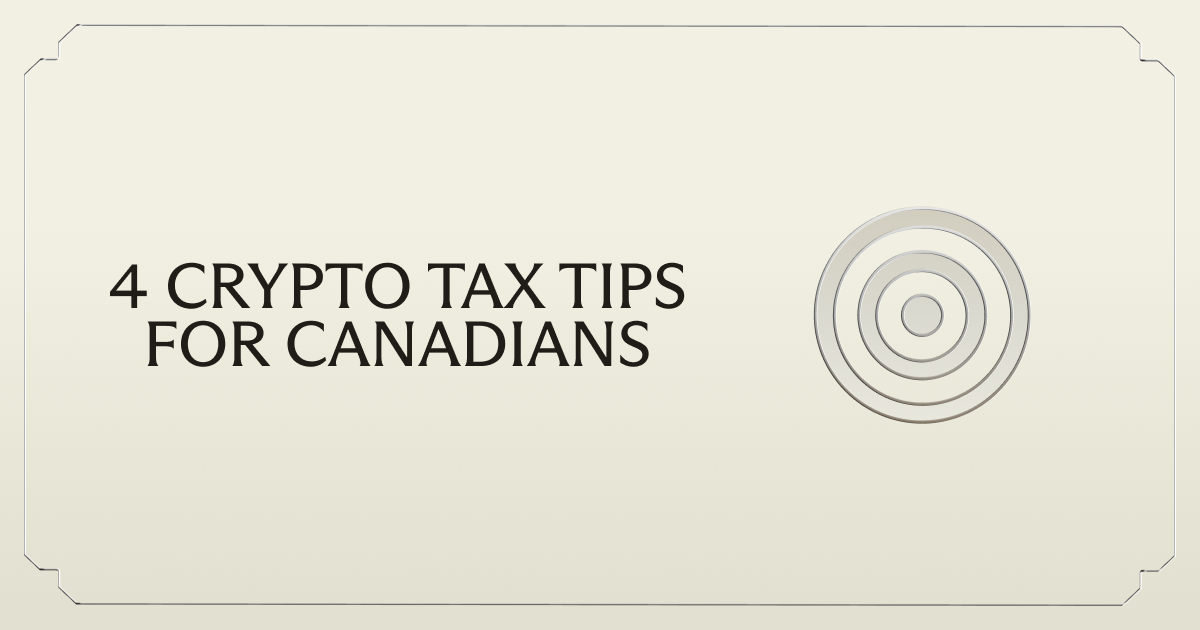 4 crypto tax tips for Canadians (2025 tax year)