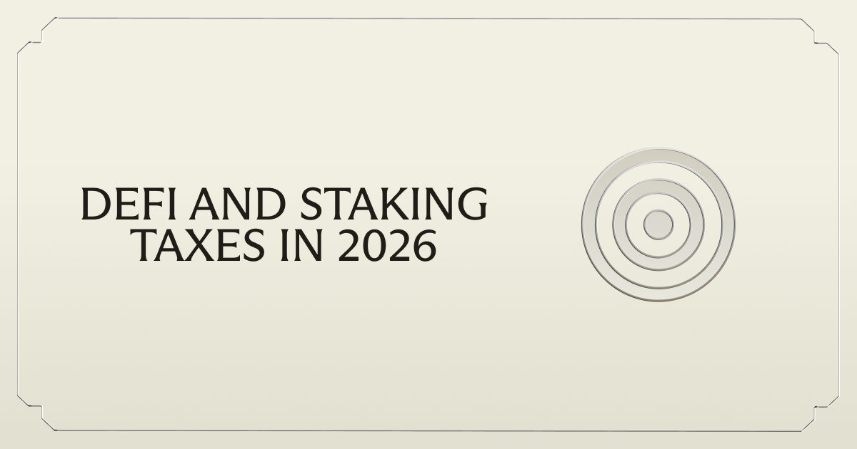 DeFi and Staking Taxes in 2026