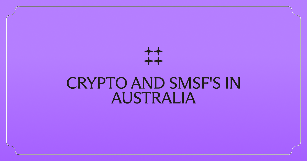 Crypto and SMSFs in Australia: Tax benefits & more