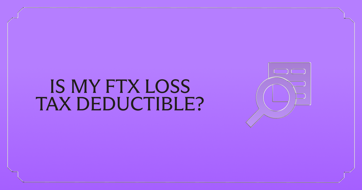 Is my FTX loss tax deductible?
