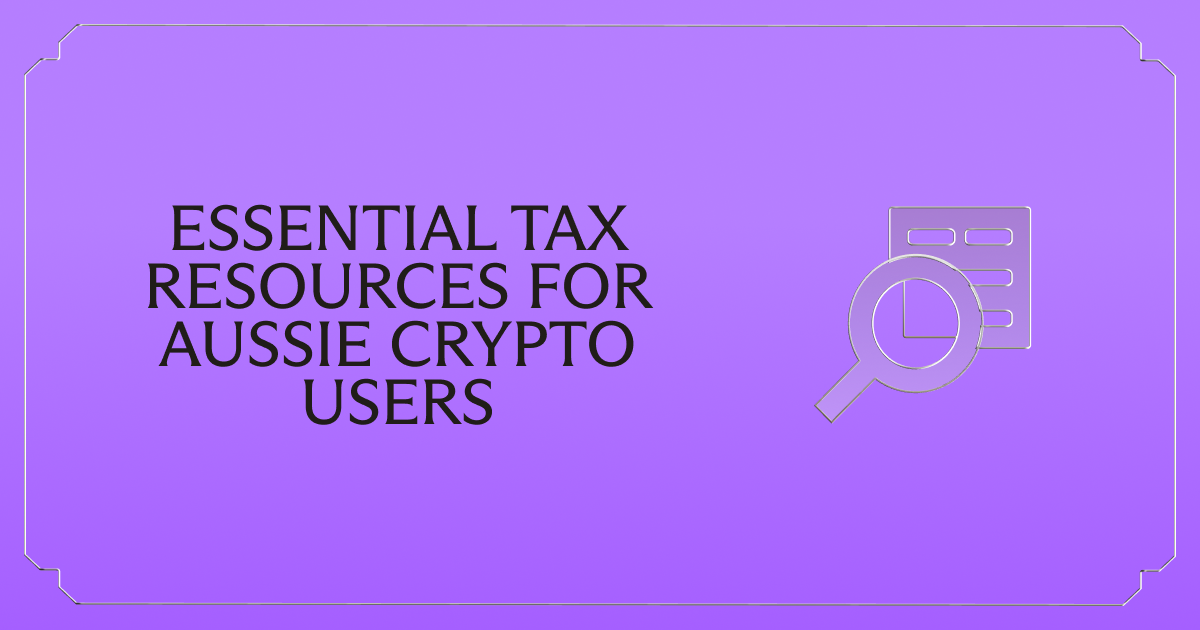 Essential tax resources for Aussie crypto users