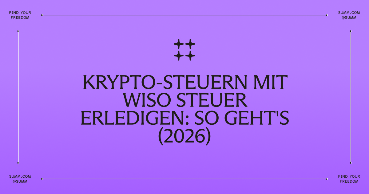 Krypto-Steuern mit WISO Steuer erledigen: So geht's (2026)