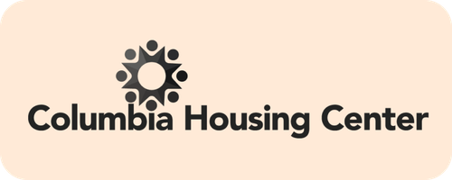 Columbia Housing Center logo featuring a circular design of stylized people around a central circle, with the text 'Columbia Housing Center'.