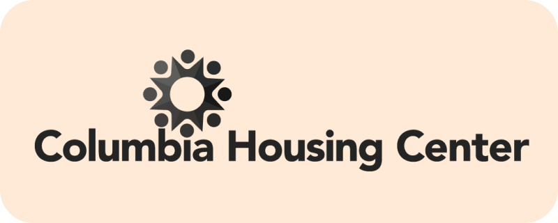 Columbia Housing Center logo featuring a circular design of stylized people around a central circle, with the text 'Columbia Housing Center'.