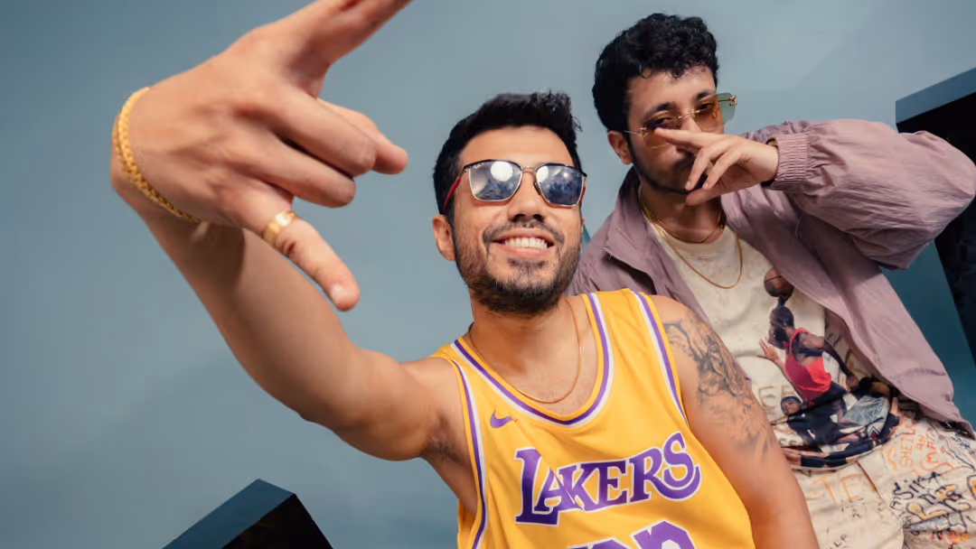 2 hip men in nike shirts