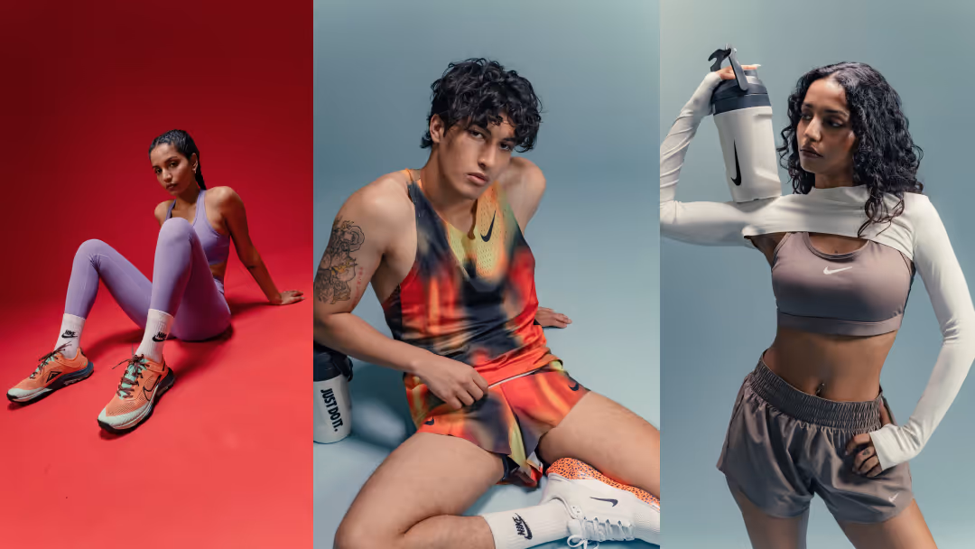 Models in nike sportswear