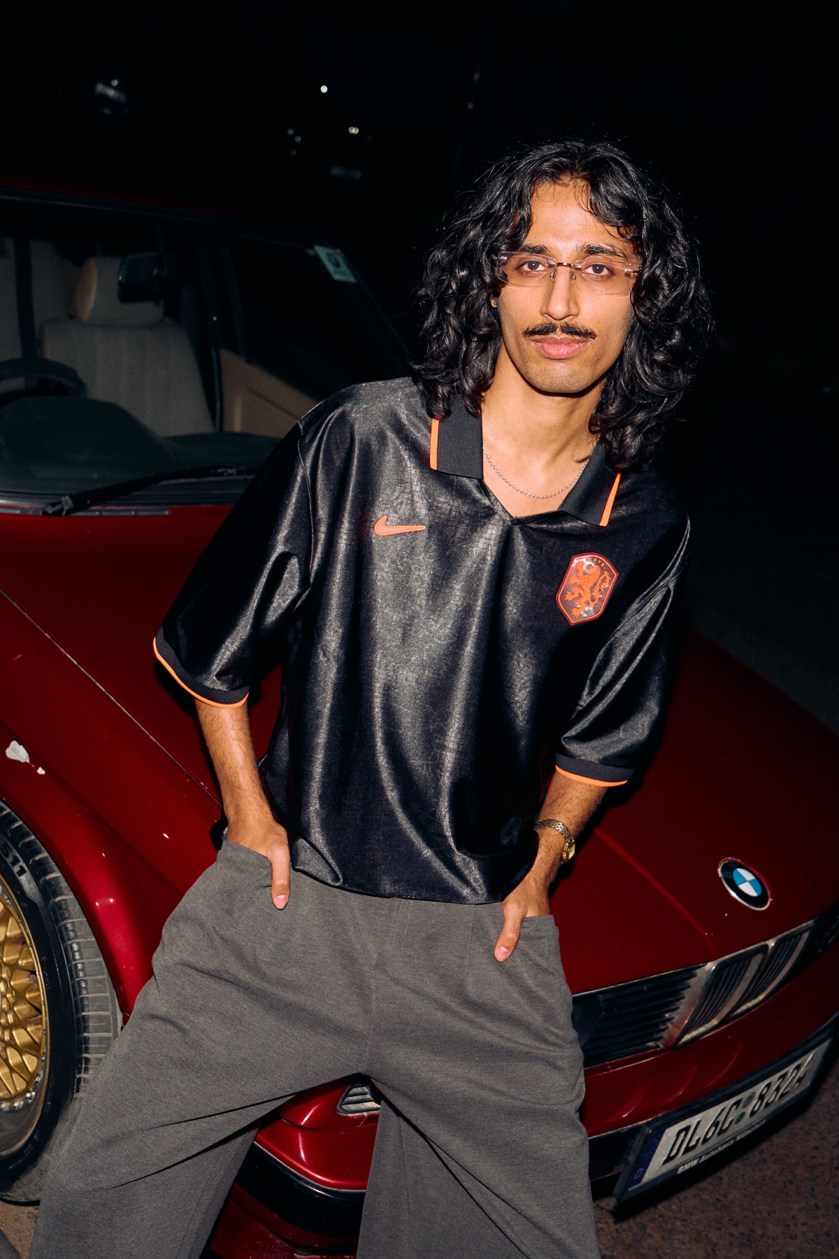 A model in nike by you gear