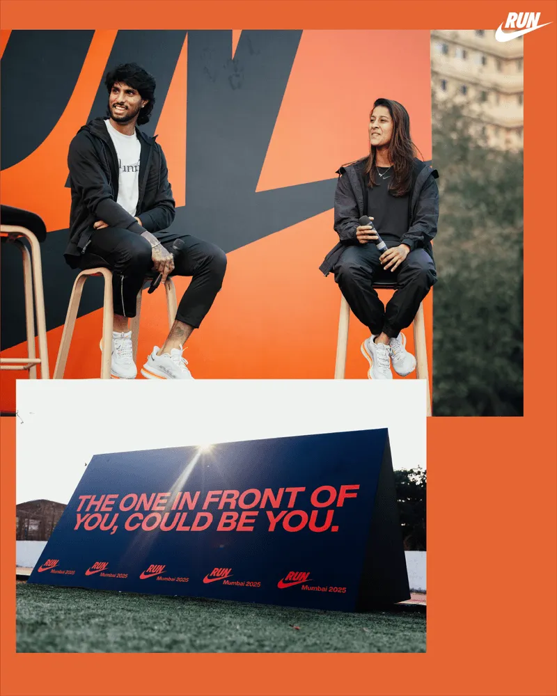 Participants talking in the shake out run event