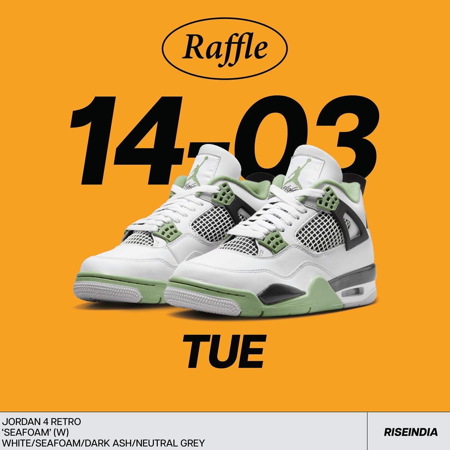 AIR JORDAN 4 RETRO (W) ‘Seafoam’