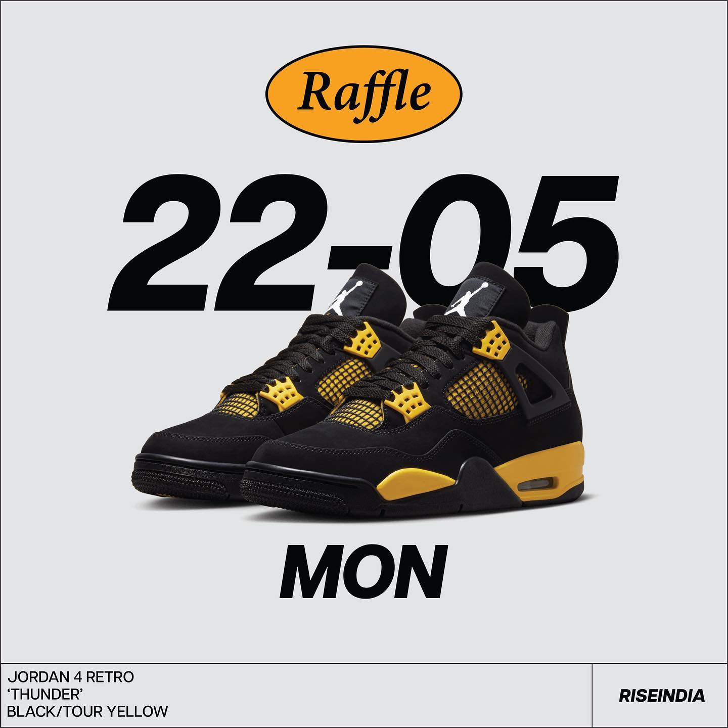AIR JORDAN 4 RETRO ‘Thunder’