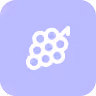 Grapes icon in a purple box