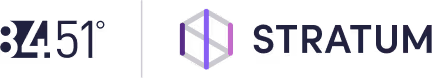 An 8451° STRATUM logo