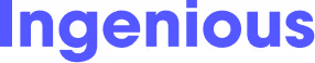The word 'Ingenious' in bold blue text on a white background.