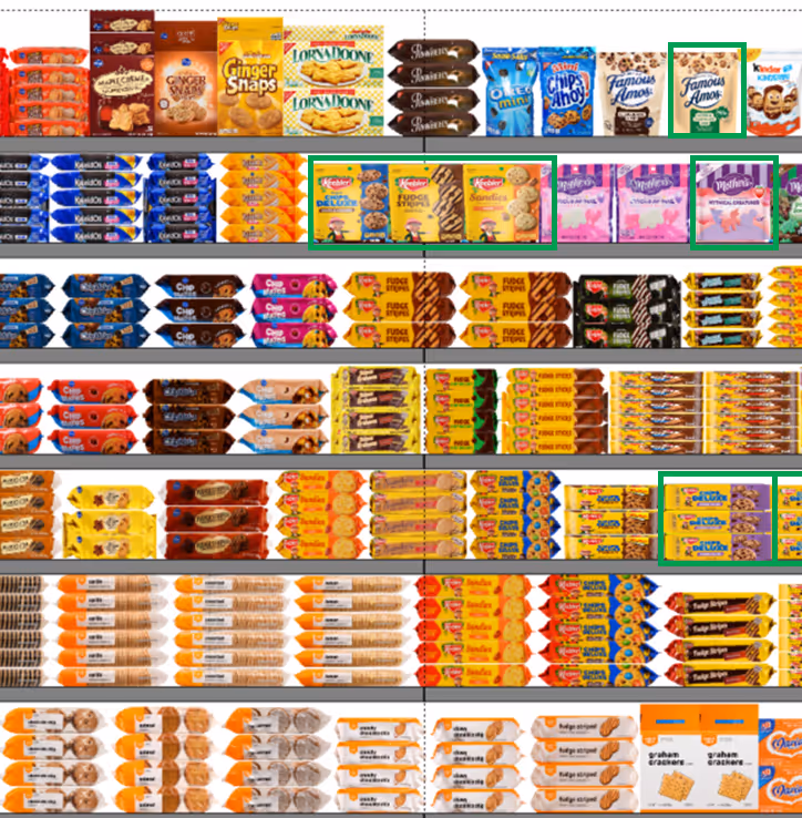 Display of avocados and limes in blue boxes labeled 'Direct from the Farm. Guaranteed Fresh.' with sale signs in a grocery store produce section.