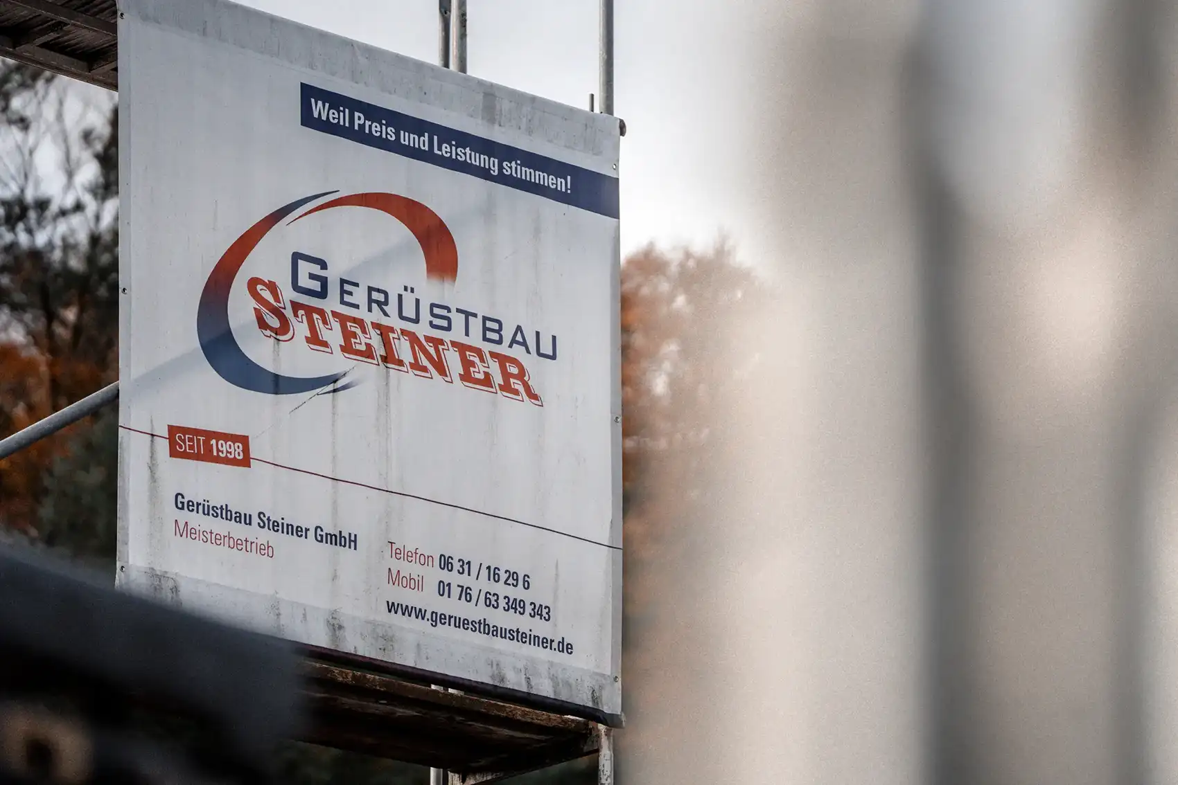 Gerüstbau Steiner Plakat