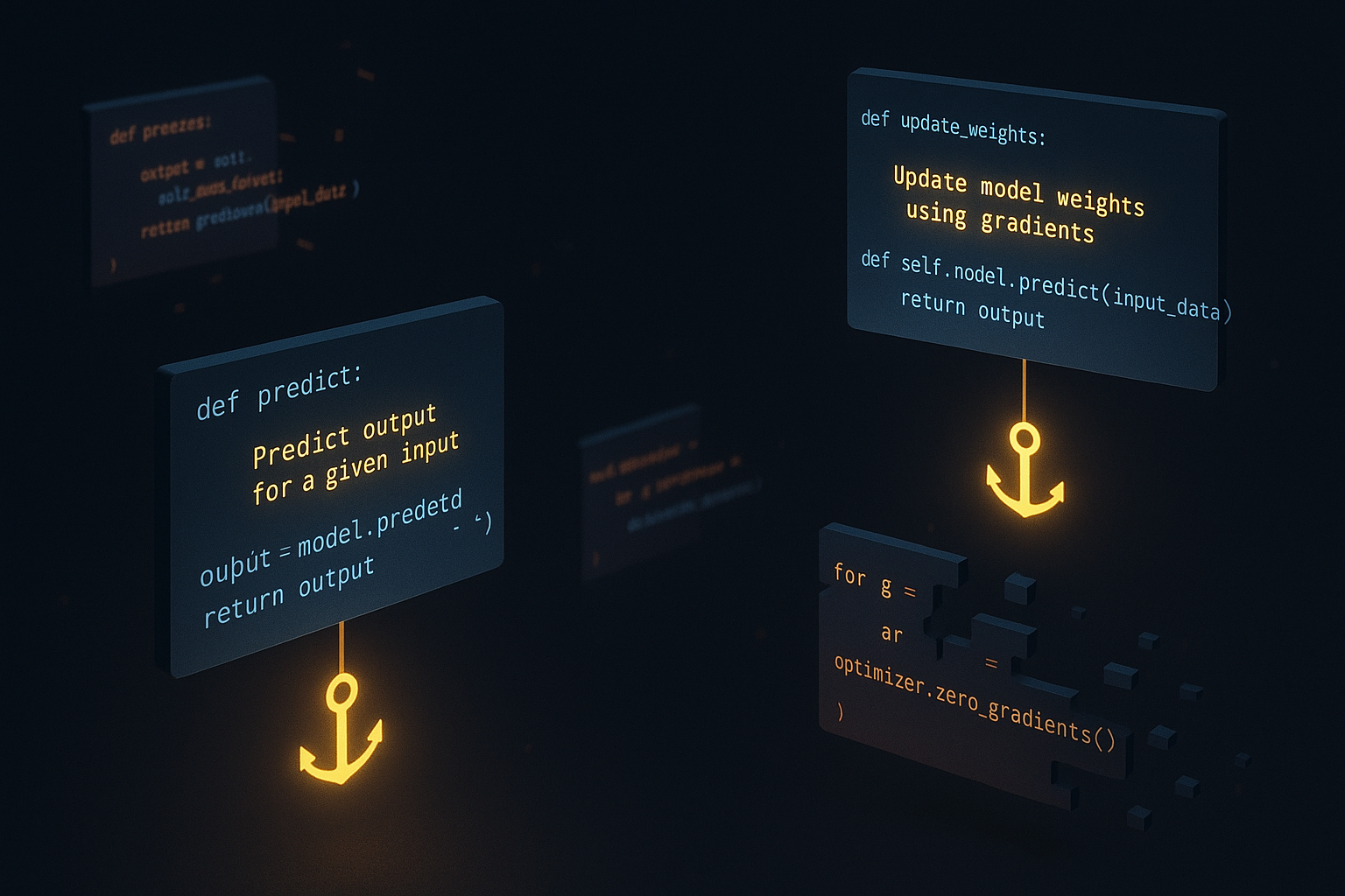 Docstrings as anchors preventing model drift