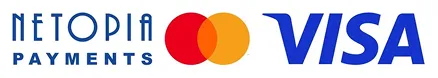 Netopia Payments logo next to Mastercard and Visa logos.