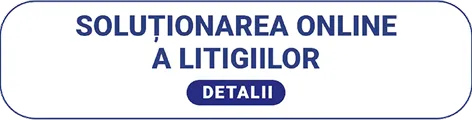 Button with text 'Soluționarea online a litigiilor' and a 'Detalii' label below.