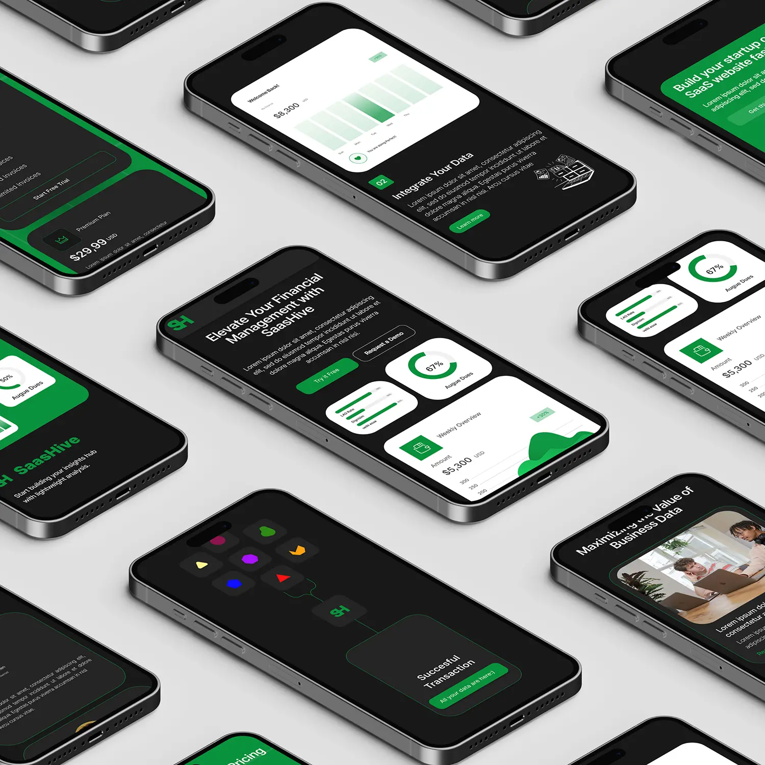 An intuitive user interface redesign for a productivity app.