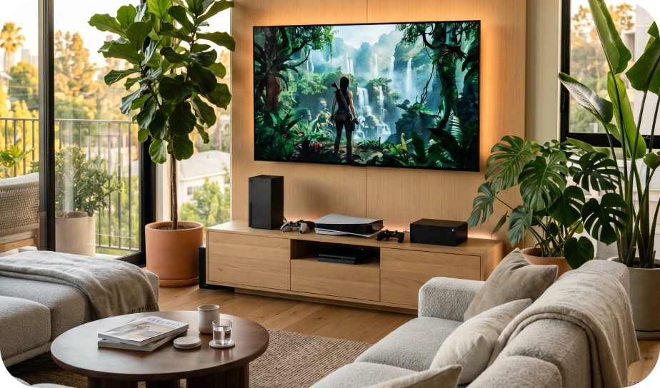 Gaming Console & Streaming Setup