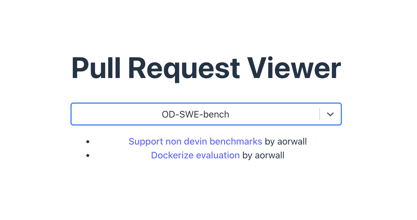 A Screenshot of a Working PR Viewer