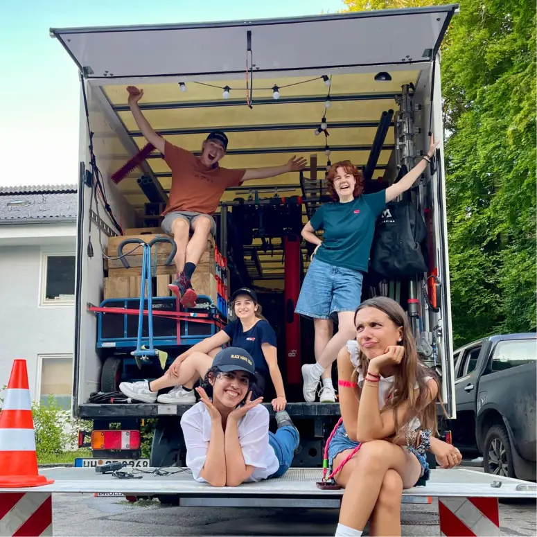 Making of image of the crew