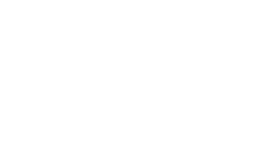 White curved banner with black background.