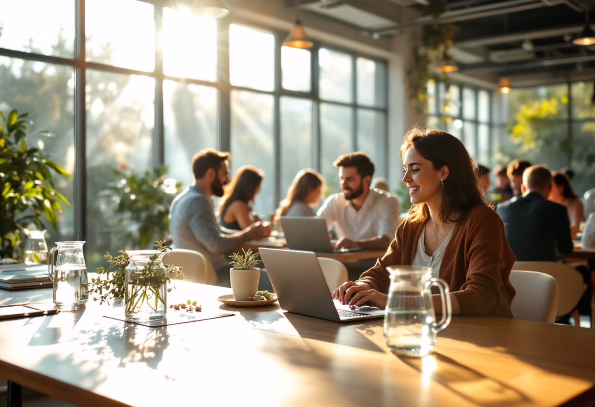 image of an industry conference for an ai marketing tech company