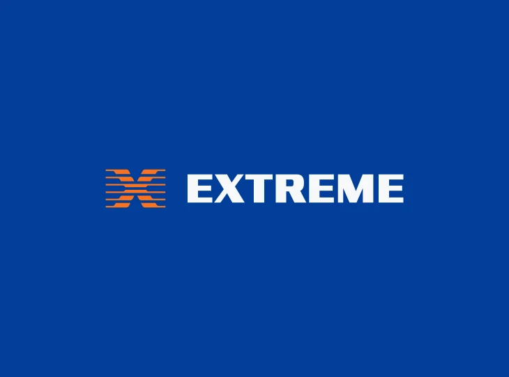 Orange stylized X logo followed by the word EXTREME in white bold letters on a dark blue background.