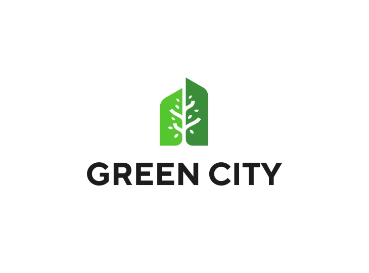 Green City logo with stylized green leaves forming a building shape above the text 'GREEN CITY'.