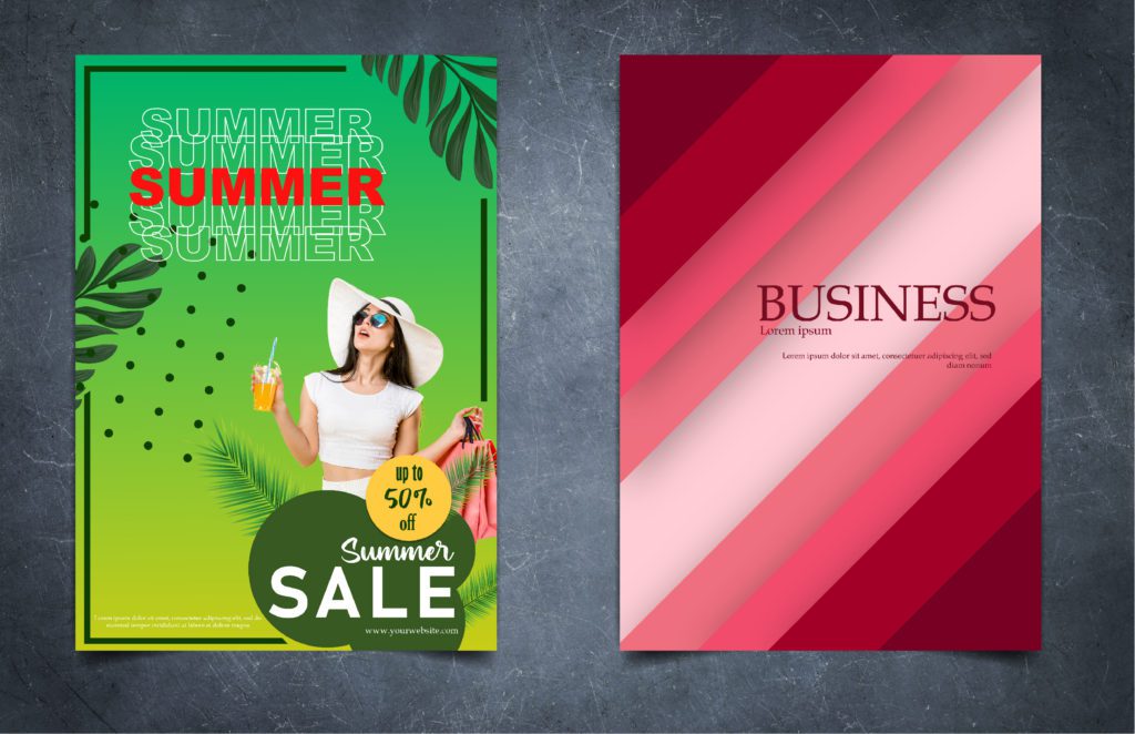 simple with colors Flyer design