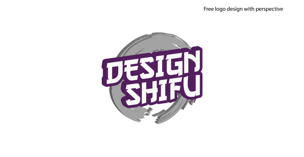 Logo design with perspective