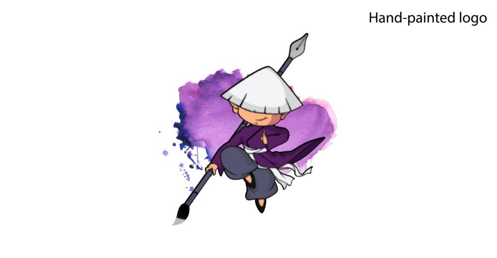 Hand-painted logo
