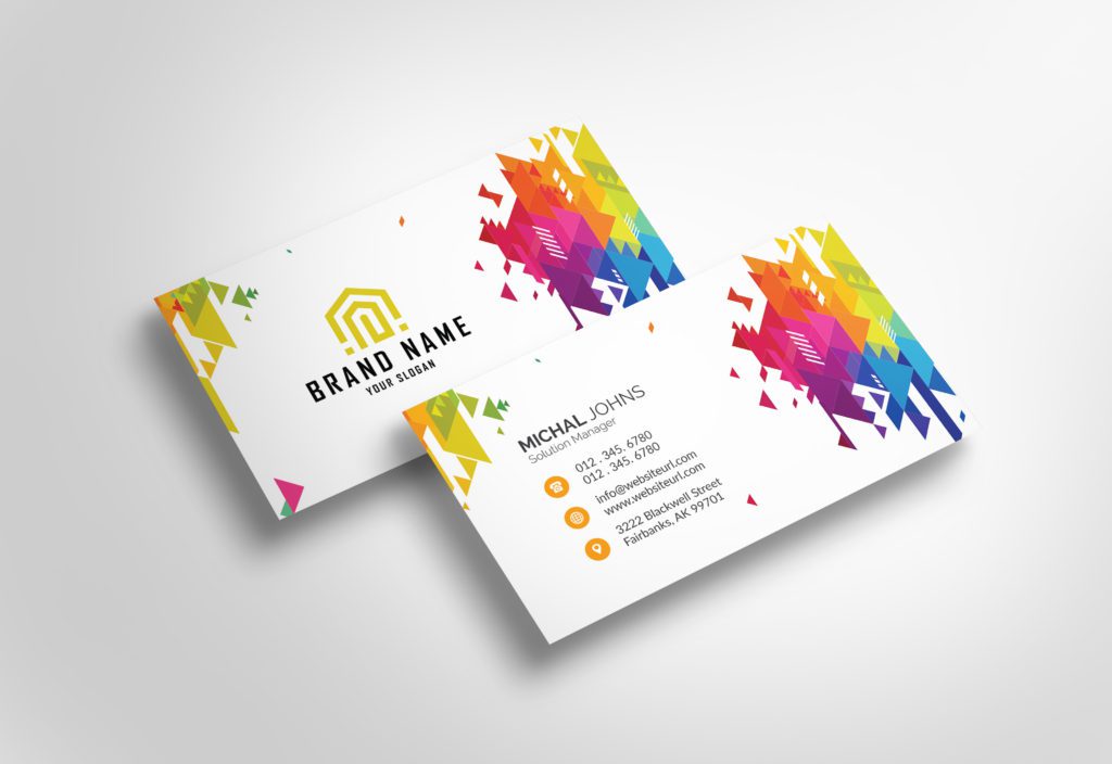 Free Business Card With Colors 